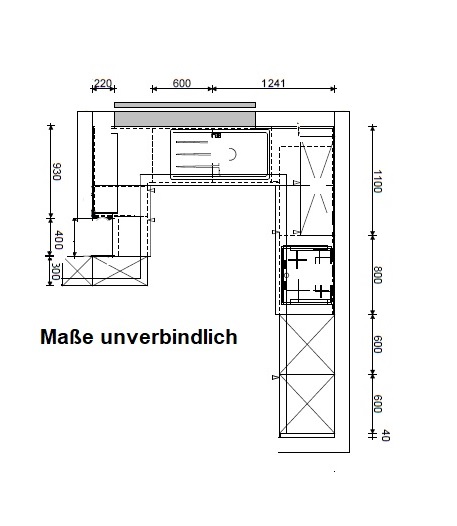 Einbauküche Felicitas Vito 